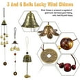 thumbnail image 6 of 3 Pieces Feng Shui Wind Bell Lucky Wind Chimes Chinese Metal Bell Vintage Dragon And Fish Feng Shui Hanging Chime For Good Luck Safe Home Garden Patio Hanging Decoration 3 Bells 6 Bells, 6 of 7