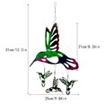 thumbnail image 3 of Campana De Viento Colibrí Decoración Para Exterior E Interior Campana De Viento Móvil Pintada En Color Metal Terrazas Balcones Decoración De Jardín Estilo En Tonos Oscuros Regalo Para Mamá, 3 of 8