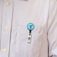 thumbnail image 5 of Hummingbird Blue Retractable Reel ID Badge Key Card Name Tag Holder with Clip, 5 of 7