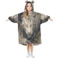 thumbnail image 6 of BZSMCE Wearable Blanket Hoodie Fashion Phantom White Tiger Home Wear, 6 of 7
