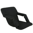 thumbnail image 6 of SuperDeal Outdoor Portable Stadium Seats Tiltable Design with Cup Holder, Black, 6 of 11