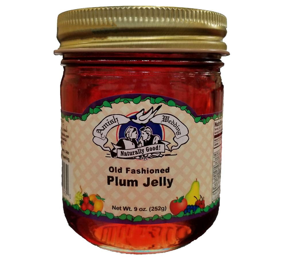 Amish Made Plum Jelly 9 oz 2 Jars