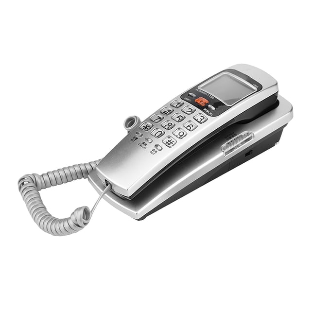 Corded Phone, Callback Wired Telephone, Safe FSK/DTMF Office for Home