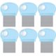 thumbnail image 1 of 6 peines para quitar piojos de la cabeza con lupa, herramienta de dientes de metal fino para perros, gatos, mascotas, aseo humano y eliminación de escamas de caspa/huevos de piojos (azul cielo) Namotu DCF118, 1 of 7