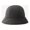 Black, variant on Winter Cute Japanese Pure-Color Down Round-Topped Fisherman Hat With Warm Basin Hat Small Round Hat
