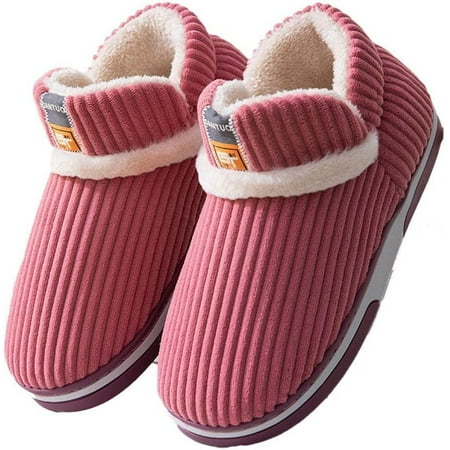 

bangyoudaoo Unisex Winter Memory Foam Slippers Warm Plush Slipper Slippers Non-slip Outdoor Garden Shoes