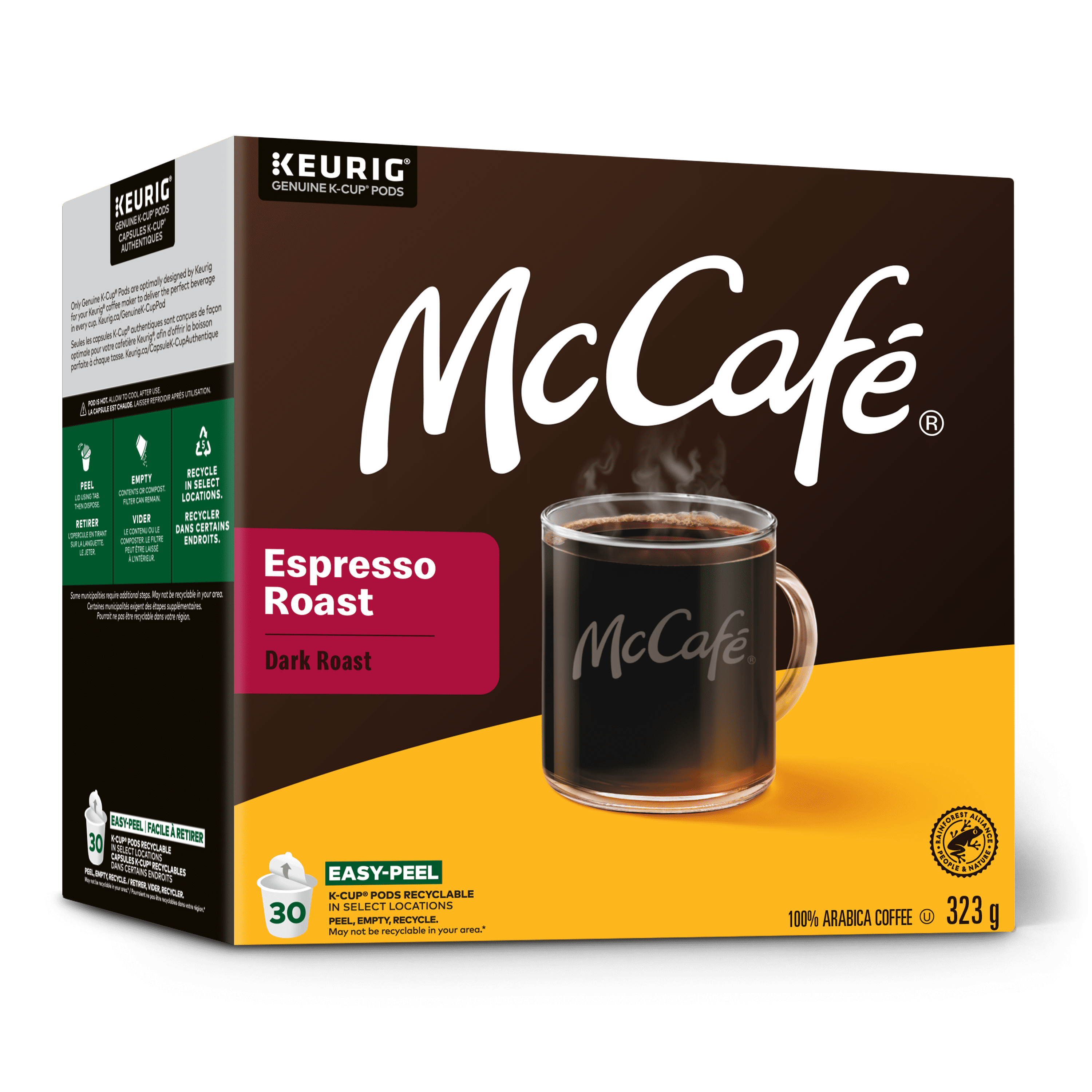 Capsules K-Cup de café Espresso de qualité supérieure McCafé, torréfaction foncée Boîte de 30