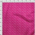 thumbnail image 3 of oneOone Polyester Lycra Fuschia Pink Fabric Dots Craft Projects Decor Fabric Printed By The Yard 56 Inch Wide, 3 of 4