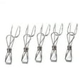 thumbnail image 5 of HEATSHAKING 5Pcs Metal Clips Clothes Pins Clamps Household Items Laundry Silver, 5 of 8