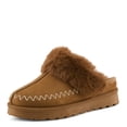 thumbnail image 2 of Flexus ALAVA Faux Suede Open Back Clog – Plush Faux Fur Lined Slip-On with Removable Insole – Indoor/Outdoor Comfort, 2 of 9