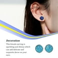 thumbnail image 4 of Qarigey 1 par de pendientes de tuerca de acero inoxidable para mujer, regalos para novias y esposas, joyería decorativa, fiesta de celebración de Ropa, zapatos y accesorios Miscelánea tipo 27 Qarigey AP011021-27, 4 of 6