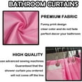 thumbnail image 4 of No Weenies Allowed Shower Curtain Set with 12 Rustproof Hooks Bright Letter Print Bathtub Curtains Waterproof Fabric Shower Curtain Cute Bathroom Preppy Art Decor (Dark Pink,W 72" x H 72"), 4 of 6