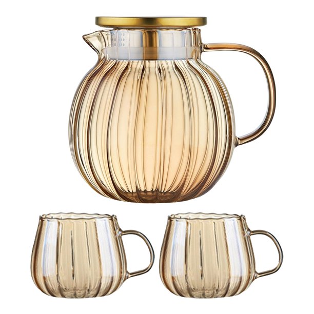 Tetera de Vidrio de Borosilicato de 1,, Tetera de Té Transparente Resistente Al Calor, Portátil para El Hogar, Floración Y , Casa Sunnimix Tetera portátil