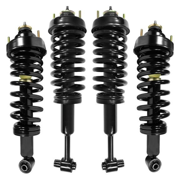 Unity Automotive Front & Rear Complete Strut Assembly Kit Fits 2002-2003 Ford Explorer, 4-11160-15060-001