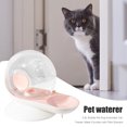 thumbnail image 2 of Fuente de agua automática para gatos con burbujas de 2,8 l para perros y gatos con elemento de filtro (rosa) Likrtyny Para estrenar, 2 of 9