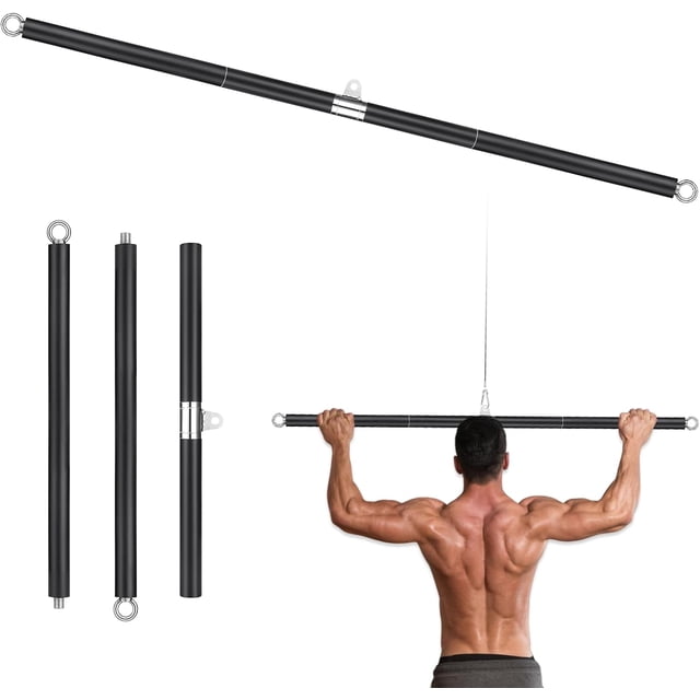 Barre de Traction LAT, Accessoires de Gym LAT et Levage, Barre Droite, Bandes de Résistance, Équipement de Gym à Domicile, Musculation
