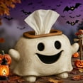 thumbnail image 4 of Halloween Ghost Tissue Box Holder, Spooky Decorative Tissue Case for Standard Square Boxes, Haunted House Bathroom Kitchen Party Décor, 4 of 5