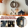 thumbnail image 4 of Witch Bell Hanging Decor, Witch Protection Hangers Magical Wind Chimes Wreath,, 4 of 7