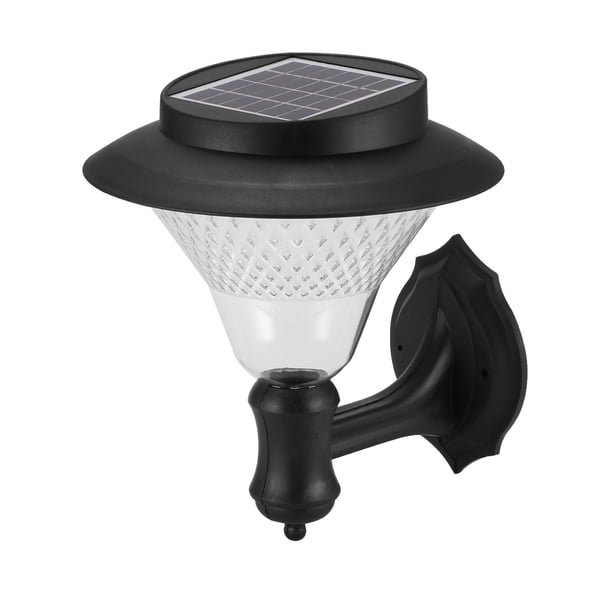 Portable 8 Led Montado En La Pared Con Energía Solar Al Aire Libre Valla De Jardín Lámpara Decorativa Paisaje Luz Monstrate HA025927-01