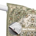 thumbnail image 4 of Swag Valance Curtains for Windows, Sage Green Light Filtering Kitchen Curtains with Rod Pocket, Southwest Tribal Antique Boho-Chic Country Window Treatment Valances for Living Room, 36x36 - 2 PCS, 4 of 9