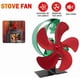thumbnail image 3 of Fireplace Fan - 5-Blade Heat Powered Wood Stove Fan, Quiet and Eco-Friendly (Christmas), 3 of 5
