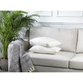 thumbnail image 6 of 3S Brother's Solid Color Cushion Cover Velvet Look Home Décor Throw Pillow Case with Invisible Zipper Set of 2 Pieces for Chair Couch Bedroom & Livingroom Décor Pillowcase - White 12"x20" Each, 6 of 9