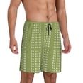thumbnail image 2 of Honeii Multiplication Table1 Print Men's Pajama Sleepwear Shorts - a comfy pajama bottom and lounge short for Relaxed Home Wear-X-Large, 2 of 6