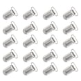 thumbnail image 2 of FRCOLOR Pacifier clips Silver Durable Iron Clips with Plastic Inserts for Clothes 20mm Great for Craft Projects 20pcs,1.57"X0.98"X0.2", 2 of 5