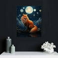 thumbnail image 4 of JRXY Fox Decor Wall Art Canvas Print Rustic Country Painting Modern Home Framed Artwork 16x20 Inch 16x20in, 4 of 4
