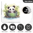 thumbnail image 3 of Panda Bear Bamboo Spa Dishwasher Magnetic Covers Magnet Sticker Kitchen Decor Dishwasher Refrigerator Front Door Covers Decorative Magnetic 23" x 26", 3 of 5