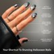 thumbnail image 3 of Uñas postizas Glamnetic cortas ovaladas con efecto cat-eye negro, 3 of 9