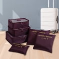 thumbnail image 3 of Bolsa de Almacenamiento Wdftyju Juego de Equipaje 6 uds Rojo Vino, 3 of 6