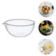 thumbnail image 4 of ColoMX 2pcs vidrio de vidrio fruta ensalada cuenco postre contenedor vidrio vajilla transparente, 4 of 7
