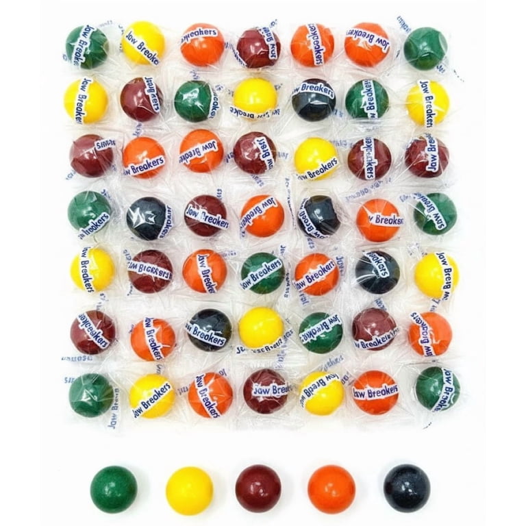 SweetGourmet Small Jawbreakers Wrapped Candy, Individual Pouch