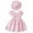 Pink, variant on Size 6 Girls Clothes Toddler Girls Summer Short Sleeved Rose Print Sweet Bow Dress Princess Dress With Hat Girls Shirts Size 7-8 Girls Outfits Size 6 Girls Clothes Size 7(Pink,4Y)