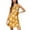 Yellow, variant on Women's Summer Casual Dress Floral Print Beach Elegant Flowy Midi Sleeveless Crew Neck Fashion Dress Womens Casual Trendy Midi Dresses