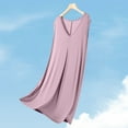 thumbnail image 2 of BUIGTTKLOP Nightgowns for Women Sleeveless Tank Pajamas Dress V Neck Sleep Dress House Dress Soft Sleepwear, 2 of 6