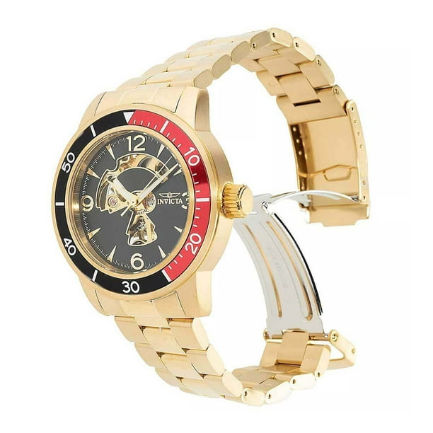 Invicta wood top grain watch