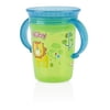 Nuby 1pk No Spill 2-Handle 360 Degree Printed Wonder Cup Green