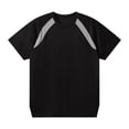 thumbnail image 3 of LPZOOGU Men's Mesh Raglan T-Shirt Short Sleeve Crew Neck Athletic Sport Tee Breathable Quick Dry Running Shirt Color Block Gym Top, 3 of 7