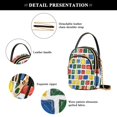 thumbnail image 4 of joogoo Women Watercolor Checkered Chain Crossbody Bags Shoulder Handbag Phone Purse, 4 of 5