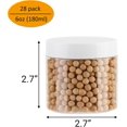 thumbnail image 2 of czcpp-28 Pack 6oz(180ml) Plastic Slime Jars/Containers with White Lids, Storage Favor Jar/Empty Wide-Mouth Jars for Body Butter, Cosmetics, Scrub, 2 of 4