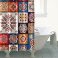 thumbnail image 4 of Boho Chic Rustic Shower Curtain 72x72 Inches Vintage Ethnic Tribal Print Polyester Fabric Decor, 4 of 5