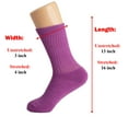 thumbnail image 4 of Cotton Crew Socks for Women Purple 6 PAIRS Size 9-11, 4 of 8