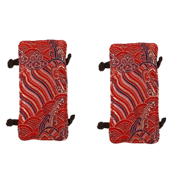 Teapot Handle Gloves 2 Pcs Cloth Anti-scald Cover Kettle Teakettle Oven Mitts Red