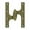 Antique Brass, variant on deltana 6'' h x 4.5'' w butt/ball bearing single door hinge