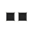 thumbnail image 3 of 3 ct Push-Back Stud Earrings for Women | 6.5mm Princess Cut Natural Onyx | 18K White Gold, 3 of 5