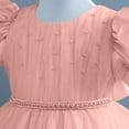 thumbnail image 4 of Ashirexll Little Girl Dresses, Girls Summer Dress, Toddler Kids for 0-5Y Summer Bubble Short Sleeve Round Neck Mesh Princess Dresses, 4 of 5