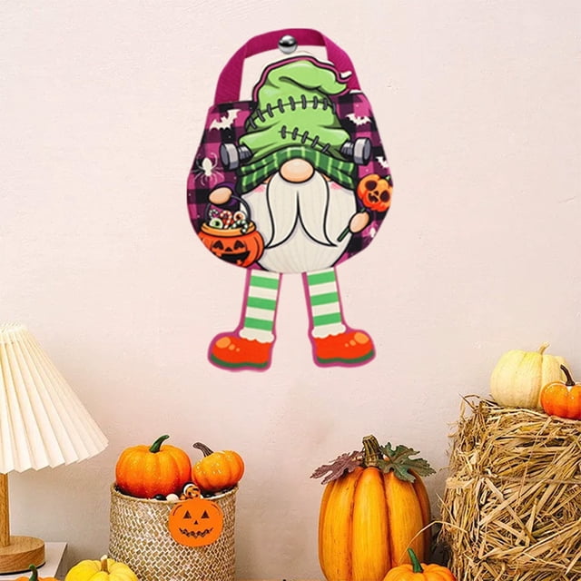 Bolsa para Dulces de Halloween | Bolsa de Tela con Temática Espeluznante | Multicolor 29X20X1Cm | Ligera 40G | Reutilizable y Lavable | Perfecta para Pedir Dulces En Halloween