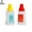 yellow + red, variant on Wmool Mini Ketchup Bottle, Mini Tomato Ketchup Bottle, Small Sauce Container Salad Dressing Container, Refillable Ketchup Honey Salad Containers, Mini Condiment Squeeze Bottles for Salad